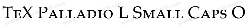 TeX Palladio L Small Caps Old Sty字体转换